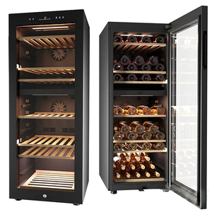 Vitrina Exhibidora de <span class=keywords><strong>Vino</strong></span> Eléctrica Termoeléctrica de Temperatura Constante de Una Sola Zona, de Acero Inoxidable, Estilo Personalizado Comercial - Product Image 2
