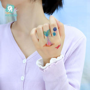 Glitter scintillante per bambini tatuaggi temporanei da <span class=keywords><strong>sirena</strong></span> per feste di compleanno bomboniere per ragazze forniture per feste per bambini - Product Image 6