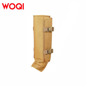 Woqi - Protectores Tácticos para Piernas, de Nailon, con Cierre de Hebilla Ajustable, para Senderismo, Camping, Caza, Unisex, Protección para Pantorrillas, Color Caqui Oscuro - Product Image 2
