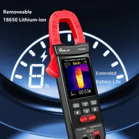 Pinza Amperimétrica Térmica TH104S, 10000 Lecturas, Medición de Corriente CA/CC, Voltaje y Potencia, Pantalla ISR240*240, Herramientas de Inspección Eléctrica