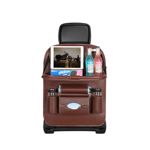 PU En Cuir Voiture Banquette Arrière Organisateur Sac De Rangement Usine Directement En Gros Lot De 2 avec 6 Couleurs Disponibles Organisateur de Siège Arrière OEM - Product Image 1