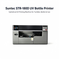 Imprimante UV intelligente Suntec, imprimante UV numérique automatique, impression directe sur l'objet pour la création de motifs personnalisés sur les gobelets et les bouteilles d'eau.