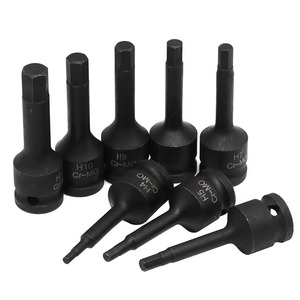 Juego de llaves neumáticas de 1/2 pulgadas, juego de llaves de impacto, brocas hexagonales, tornillo hexagonal, convertidor de llave de aire, herramientas manuales - Product Image 1