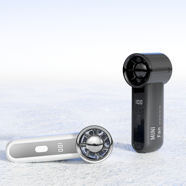 Newest High-Speed USB Rechargeable Mini Pocket Fan 100-Level Handheld Air Cooling Fan for Outdoor Travel and Household Use