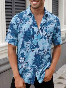 2025年夏休みハワイアンカジュアルターンダウンカラーメンズ3Dプリントブロードクロス100% ポリエステルシャツヨーロピアンアメリカンスタイル - Product Image 6