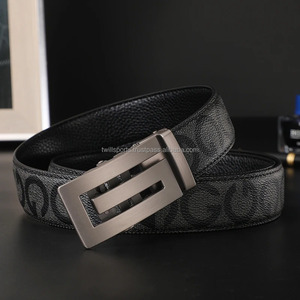 Cinturón de marca de lujo de negocios masculino de moda de cuero con hebilla automática para hombres jóvenes 2024 - Product Image 6