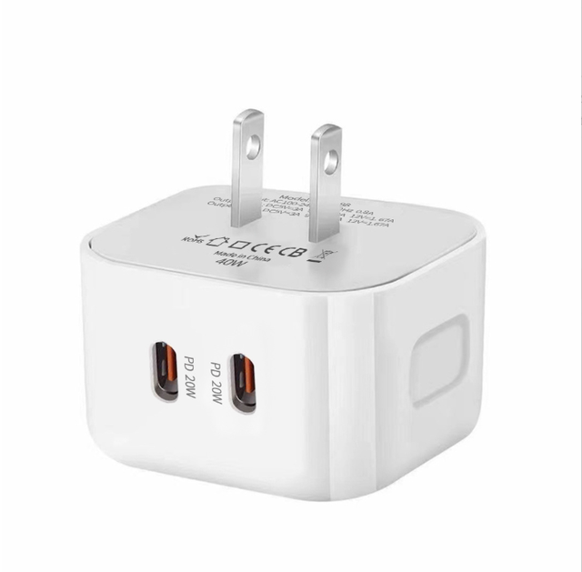 20W USB C Fast Charging Head for iPhone 15 16 Pro Max EU US UK TYPE C Dual USB C Multi Port Wall Charger