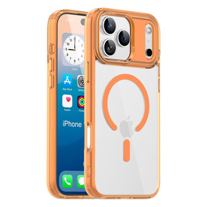 Custodia Magnetica Trasparente Bicolore in PC TPU per <span class=keywords><strong>iPhone</strong></span> 17 Pro Max, Compatibile con <span class=keywords><strong>iPhone</strong></span> 17 16 15 14 13 12 <span class=keywords><strong>11</strong></span>, <span class=keywords><strong>Cover</strong></span> per Telefono in Colori Vivaci - Product Image 1