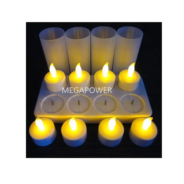 Hot Selling Safety Flameless Rechargeable Electric Tea Light Led Candle