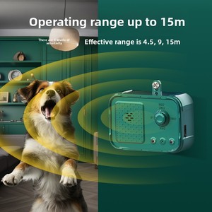 جهاز طارد الكلاب الذكي الجديد عبر الحدود بالموجات فوق الصوتية، مقاوم للماء للاستخدام الخارجي، بثلاثة مستويات تردد، مدرب الكلاب الأوتوماتيكي، مانع نباح الحيوانات الأليفة - Product Image 4