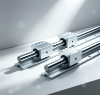 Kit de rail de guidage linéaire en aluminium REALMAX D-25 SBR20 1000 mm avec axe linéaire rond et bloc coulissant SBR20UU pour machines de découpe CNC