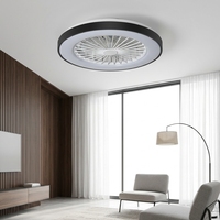 Ventilateur de plafond moderne à haute luminosité 20W pour le ventilateur et 40W pour le LED, 18 pouces, avec télécommande