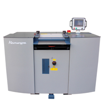 Marquage Guangdong Kamege Machines K420RC Machine à fendre le cuir 420mm Gants de sport Fabrication de chaussures