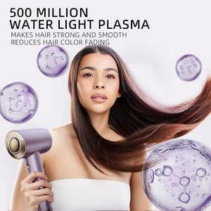 Sèche-cheveux professionnel 1600W avec diffuseur pour salon, usage domestique, souffleur en plastique, utilisation extérieure et garage, ionique négatif, électrique - Product Image 4