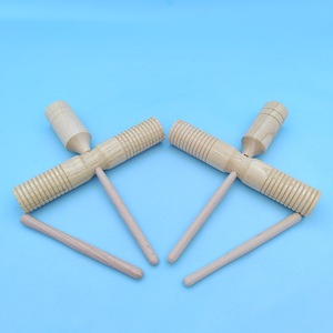 Instrumento de percusión Orff Claves de madera grandes Claves roscadas - Product Image 3