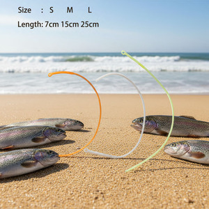 50LB Robuste Nylon-Angelschnur-Verbinder, hochfeste Vorfachschnur-Schlaufen für Fliegenfischen, Rutenbau, See, Fluss - Product Image 1