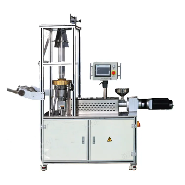 Small Lab Pvc Upvc Mixer Extruder Machine Plastic Film Blowing Machine