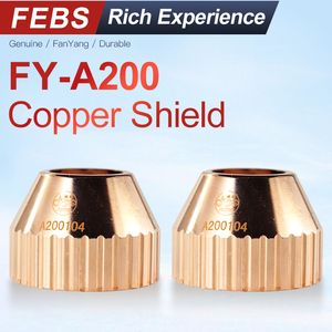 10 Uds Fanyang piezas de soplete recto refrigerado por agua TAPA DE Boquilla de cobre 160 200A cabezal de corte taza de retención A200104 cubierta protectora - Product Image 4