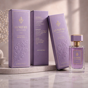 Custom Luxury <b>Lavender</b> <b>Perfume</b> Box Packaging - Product Image 1