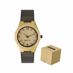 Orologio in bambù sostenibile, merchandising personalizzato - Product Image 1