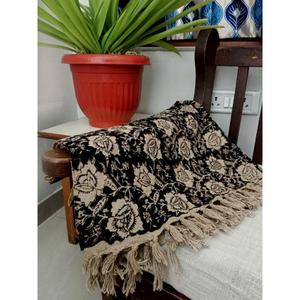 Sustainable textile Handcrafted Premium 100% Cotton <b>Throw</b> <b>Blanket</b> Printed Tassels Lightweight All-Season Home Decor - Product Image 2