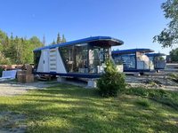 Maison capsule Volferda de haute qualité, préfabriquée, modulaire, écologique, extérieure, 2 chambres, avec cuisine