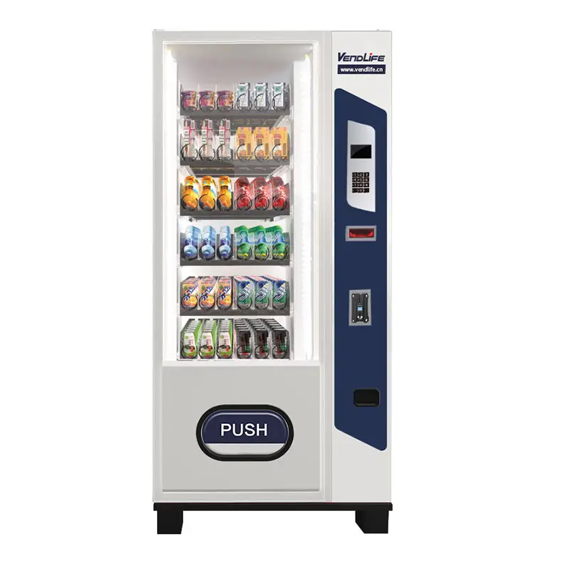 Vendlife Sottile Piccolo Combo Distributore automatico Per La Vendita Snack Bevande Bevande Refrigerato