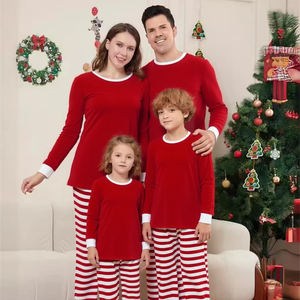 Pijamas navideños de 2 piezas, ropa de dormir para papá, mamá, niños, pijamas navideños personalizados, <span class=keywords><strong>Feliz</strong></span> <span class=keywords><strong>Navidad</strong></span> - Product Image 3