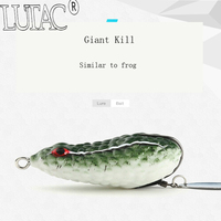LUTAC leurre grenouille de pêche souple appât artificiel pour leurres de pêche spinners topwater Acier fin à haute teneur en carbone crochet simple 60mm14g