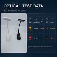 Lámpara de Lectura LED con Doble Alimentación, Enchufe USB, Batería AAA, Luz Cálida para Leer en la Habitación, Viajes