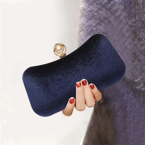 New Velvet Bronzing Evening Bag Vintage Cheongsam Party <b>Clutch</b> Elegant Banquet Bag for Dress - Product Image 4