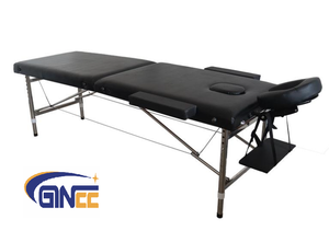 Table de massage pliante réglable <span class=keywords><strong>en</strong></span> aluminium GINEE, lit de thérapie portable avec appui-tête pour usage <span class=keywords><strong>en</strong></span> clinique ou <span class=keywords><strong>en</strong></span> salon - Product Image 2