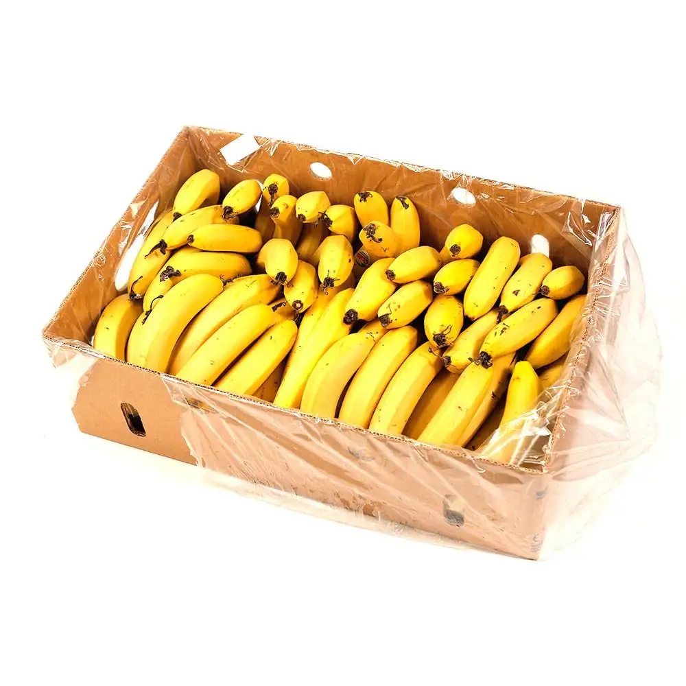 Caixa de papelão empilhável grande profissional resistente para frutas frescas de banana, caixa forte dupla para transporte