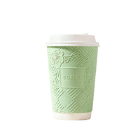 Gobelet en papier écologique imperméable avec logo personnalisé, 16 oz, 20 oz, 22 oz, qualité alimentaire, jetable, double paroi, kraft, café, vin, tequila