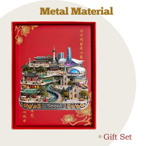 Souvenir Turistico di Seoul, Città Popolare, Attrazione Culturale, Magnete per Frigorifero in Metallo 3D con Rilievo, Ornamento per la Casa - Product Image 5