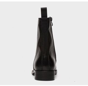 Bottes pour hommes, taille 37-44, bottes d'hiver tendance pour hommes, bottes en cuir mi-hautes chaudes pour l'hiver - Product Image 4