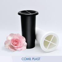 Vase funéraire de style européen de qualité garantie pour pierre tombale, insert pour tombe, mausolée religieux, crypte, en plastique