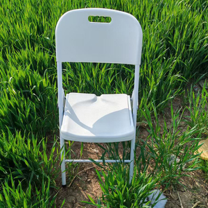 Sedia Pieghevole Impilabile in HDPE Economica e Moderna, Portatile, con Protezione UV e Impermeabile, Ideale per Camera da Letto, Parco, Matrimoni - Product Image 1