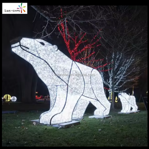 Guirlandes lumineuses LED géantes en forme d'ours pour extérieur, IP44 IP65 - Product Image 2