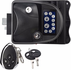 132/5000 Verrou de porte à poignée sans clé RV à écran tactile pour loquet de remorque de camping-car avec clavier et télécomma - Product Image 1