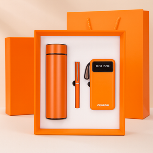Caja de Regalo con Termo Inteligente y Banco de Energía para Viajes, Juego de 3 Piezas con Bolígrafo de Firma para Trabajo Remoto y Visitas de Clientes - Product Image 4
