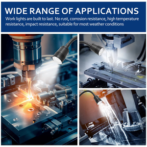 Dẫn ánh sáng làm việc với cổ ngỗng linh hoạt và cơ sở từ tính, ống kính <span class=keywords><strong>Zoomable</strong></span> T6 Đèn pin <span class=keywords><strong>LED</strong></span> chiếu sáng cho băng ghế làm việc, sửa chữa tự động - Product Image 5