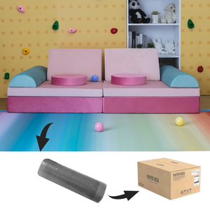 Oem/ODM nhà máy Bộ nhớ bọt Modular trẻ em chơi đi văng tự làm trong nhà trẻ em của trò chơi sofa sáng tạo phòng chơi đồ nội thất cho trẻ mới biết đi - Product Image 4