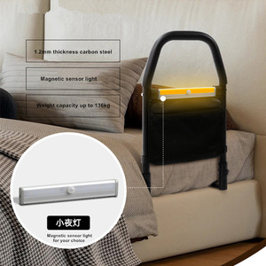 MSMT New Arrival Queen-Size-Bett Seitens chienen für ältere Erwachsene Sicherheit mit Aufbewahrung tasche Verstellbare Bett unterstützung schienen für Senioren - Product Image 2