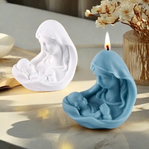 Molde de Silicona para Velas TangChu con Diseño de Bebé en Brazos y Familia de Tres Personas, para Bautizo, Cumpleaños o Homenaje Familiar - Product Image 5