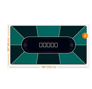 Tapis de poker pour casino, pour jusqu'à 10 joueurs, soirées de jeu à domicile, tapis de poker - Product Image 5