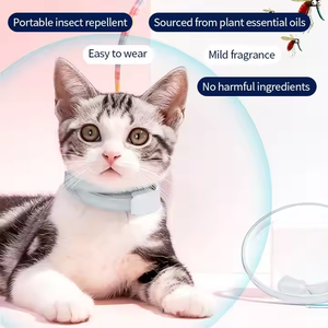 Collare <span class=keywords><strong>per</strong></span> <span class=keywords><strong>Gatti</strong></span> OEM Regolabile in Plastica Elegante Anti-Parassitario con Motivo Solido e Decorazione a Sciarpa <span class=keywords><strong>per</strong></span> Addestramento - Product Image 5