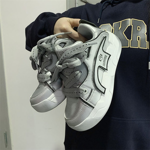 Chaussures décontractées à plateforme tendance, à lacets, avec doublure en cuir véritable, respirantes et au design intemporel - Meilleures ventes - Product Image 5
