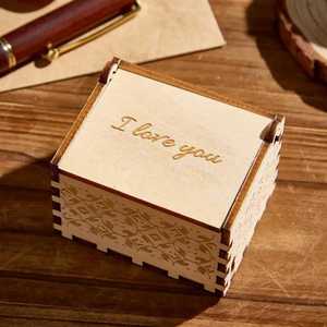 Caja <span class=keywords><strong>de</strong></span> Música Rectangular <span class=keywords><strong>de</strong></span> Madera Maciza Personalizable con Canción, Voz, Foto y Texto, Estilo Moderno Minimalista, Regalo para el Día <span class=keywords><strong>de</strong></span> <span class=keywords><strong>la</strong></span> <span class=keywords><strong>Madre</strong></span> - Product Image 4