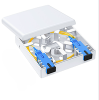 Boîtier de distribution FTTH mural intérieur type 86 mini 2 ports, plaque frontale fibre optique SC APC/UPC, boîtier terminal fibre optique de bureau